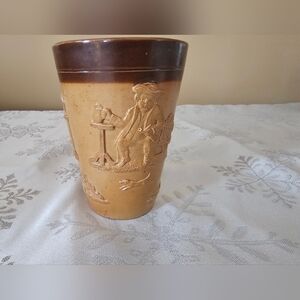 🔷️3 Items for$20🔷 Doulton It Lambeth Vintage Antique  Stag Hunt Beaker C1880s